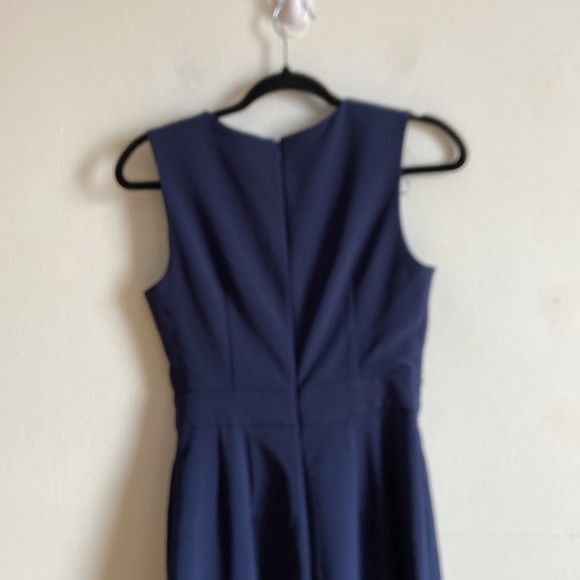 Finders Keeper navy blue wide leg deep V jumpsuit - Picture 8 of 15